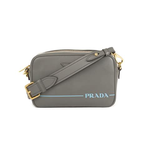 Prada City Calf Leather Signature Logo 